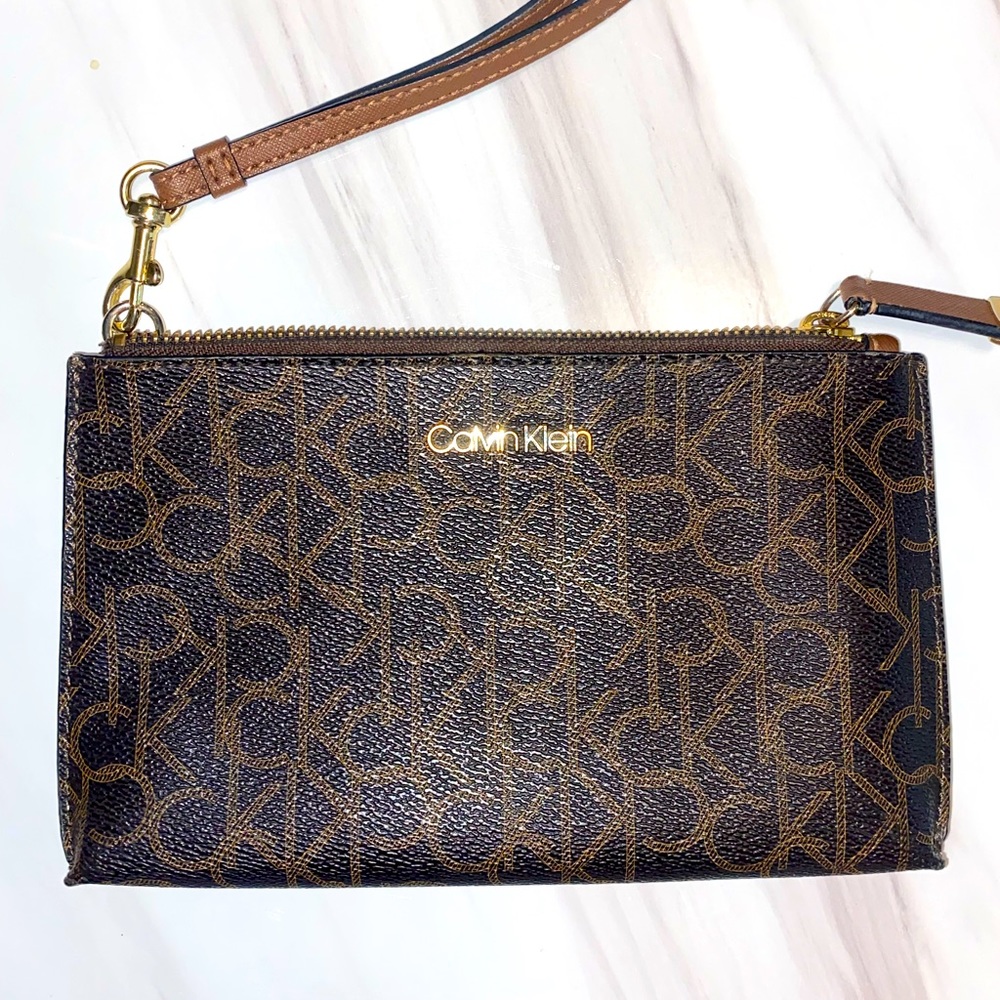 Calvin Klein CK Logo Wristlet